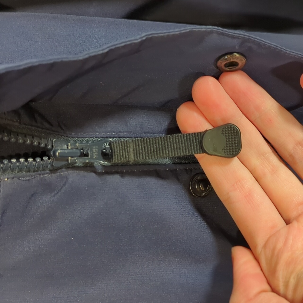Eddie Bauer WeatherEdge Protection Easy-Care blue coat heavy duty weather proof - Picture 8 of 16